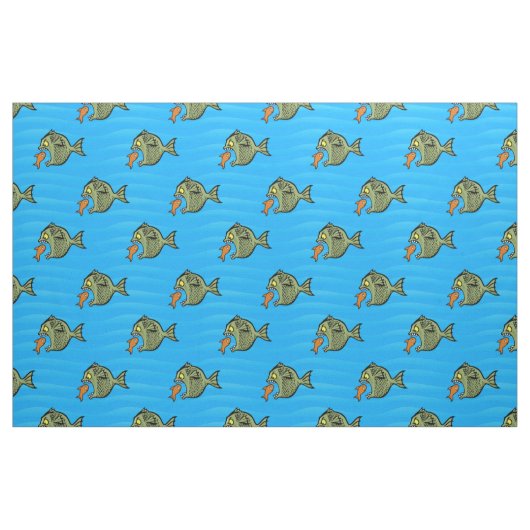 Bully Fish Pattern Stoff (Fat Quarter (45,7 x 55,9 cm))