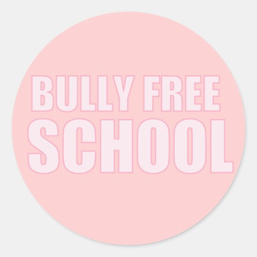 Bully Free School Sticker (Vorderseite)