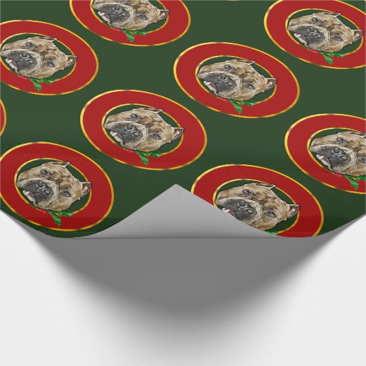 Bully-Hunde-Verpackungspapier Geschenkpapier (Ecke)