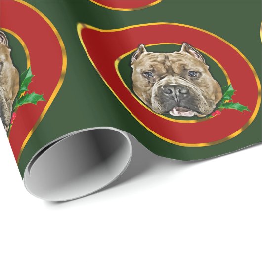 Bully-Hunde-Verpackungspapier Geschenkpapier (Rolleneckpunkt)