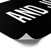 Bully ist Orange Gedicht, Anti Trump Zeichen Poster (Ecke)