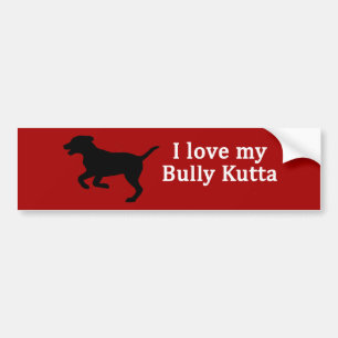 Bully Kutta Dog Liebe Autoaufkleber