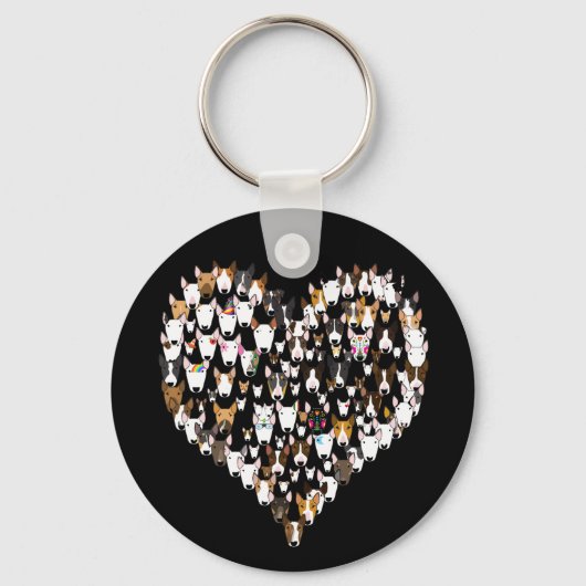 Bully Liebe Heart Keyring Schlüsselanhänger (Vorderseite)