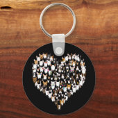 Bully Liebe Heart Keyring Schlüsselanhänger (Vorderseite)