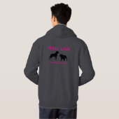 Bully Liebe Zip Up Jacket Hoodie (Schwarz voll)