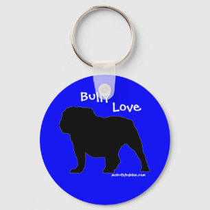 Bully Love bulldog keychain Schlüsselanhänger
