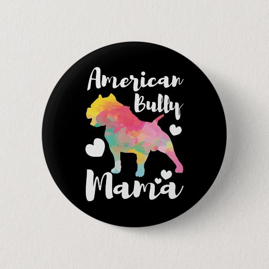 Bully Mama Bulldog Eigentümer Mama Button (Vorderseite)