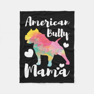 Bully Mama Bulldog Eigentümer Mama Fleecedecke