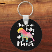 Bully Mama Bulldog Eigentümer Mama Schlüsselanhänger (Vorderseite)