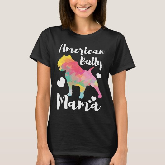 Bully Mama Bulldog Eigentümer Mama T-Shirt (Vorderseite)