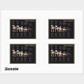 Bully Reds Rechteckiger Aufkleber (Blatt)