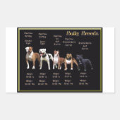 Bully Reds Rechteckiger Aufkleber (Vorderseite)