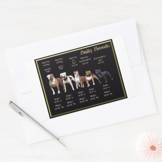 Bully Reds Rechteckiger Aufkleber (Umschlag)