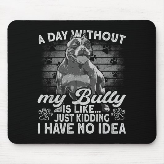 Bully Tbull Stuffed Animal Outfit Dog American Bul Mousepad (Vorne)