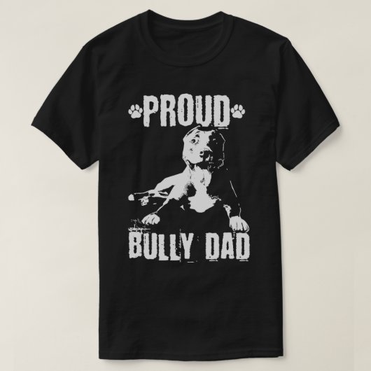 Bully Vater American Bully Pitbull Dog Owner Pullo T-Shirt (Design vorne)
