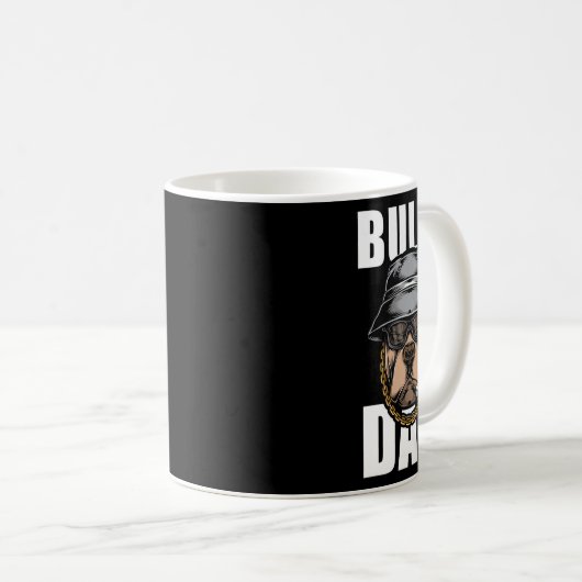 Bully Vater Bulldog Pitbull Kaffeetasse (VorderseiteRechts)