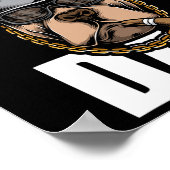 Bully Vater Bulldog Pitbull Poster (Ecke)