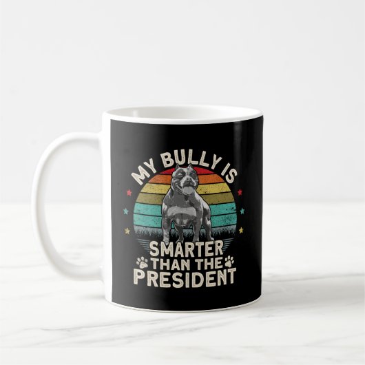 Bully Xl Pitbull Smer als der Präsident Amerikaner Kaffeetasse (Links)