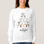 Bullyfull Bull Terrier Christmas Sweater Sweatshirt (Vorderseite)