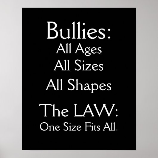 Bullying - SRF Poster (Vorne)