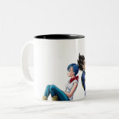 Bulma und Vegeta Tassen (Vorderseite Links)