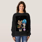 Bulma und Vegeta Valentinstag Sweatshirt (Vorne ganz)