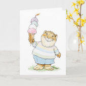 Buloper-Duper Birthday Muskrat Card Karte (Gelbe Blume)