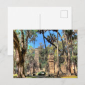 Bulow Plantage, Florida Postkarte (Vorne/Hinten)