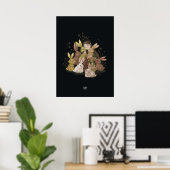 BULRUSH RABBITS von Alexandra Dikaia Poster (Heimbüro)