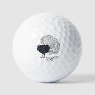 Bulwers faszinierende Cartoon-Abbildung Golfball