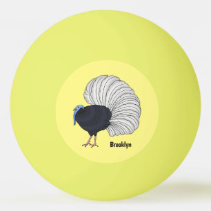 Bulwers faszinierende Cartoon-Abbildung Tischtennisball