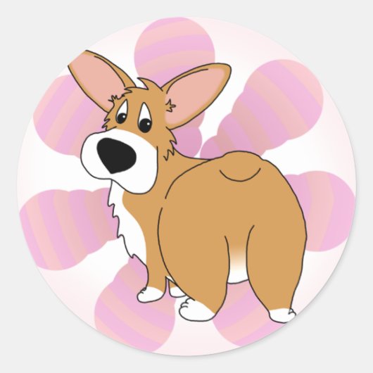 Bum Shaker Corgi Stickers (Vorderseite)