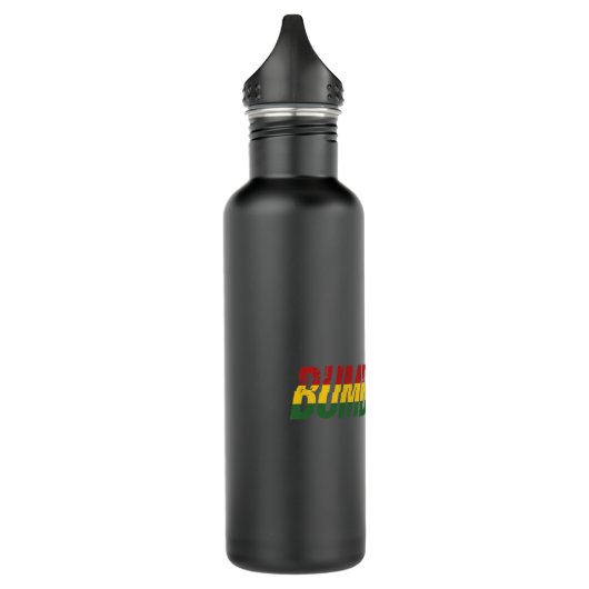 Bumbaclot Reggae Music Rasta Rastafarian Jamaican Edelstahlflasche (Links)