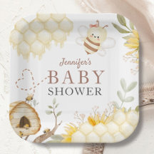Bumble Bee Baby Duschpapier Teller