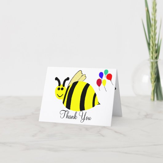 Bumble Bee Baby Geburtstag Vielen Dank Karten (Vorderseite)