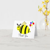 Bumble Bee Baby Geburtstag Vielen Dank Karten (Gelbe Blume)