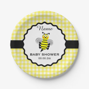 Bumble Bee Baby Shower Paper Plate Pappteller