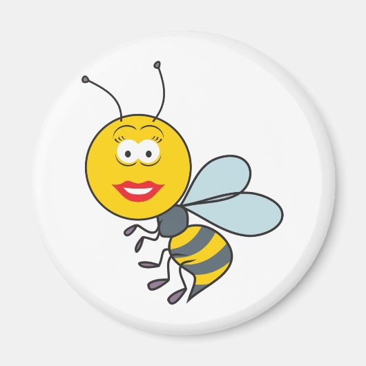 Bumble Bee Face Magnet (Vorne)