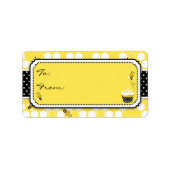 Bumble Bee Gift Label m Adressaufkleber (Vorne)