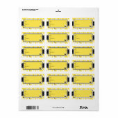 Bumble Bee Gift Label m Adressaufkleber (Vorne)