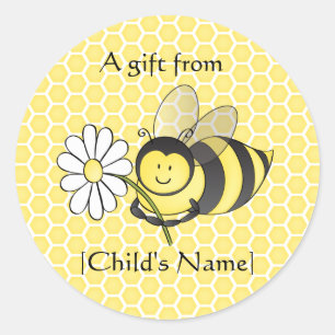 Bumble Bee Goodie Bag Sticker
