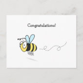 Bumble Bee Gratulation Postkarte (Vorderseite)