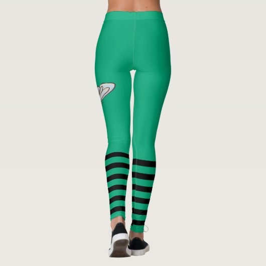 Bumble Bee green Leggings (Rückseite)
