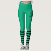 Bumble Bee green Leggings (Vorderseite)