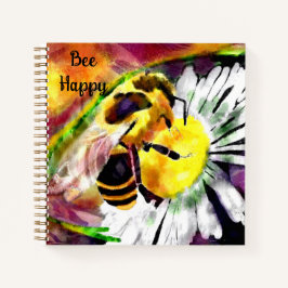Bumble Bee Happy Notebook Journal Notizblock