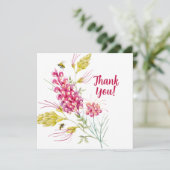 Bumble Bee Honey Bee Dankeskarte (Stehend Vorderseite)