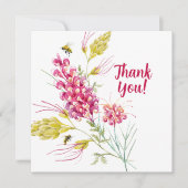 Bumble Bee Honey Bee Dankeskarte (Vorderseite)