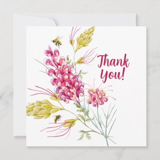 Bumble Bee Honey Bee Dankeskarte (Vorderseite)