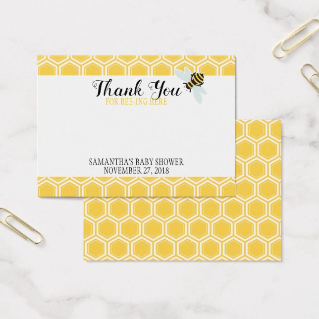 Bumble Bee Lip Balm Gastgeschenk Card (Büro)