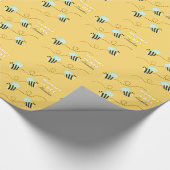 Bumble Bee Mommy to Bee Wrapping Paper Geschenkpapier (Ecke)